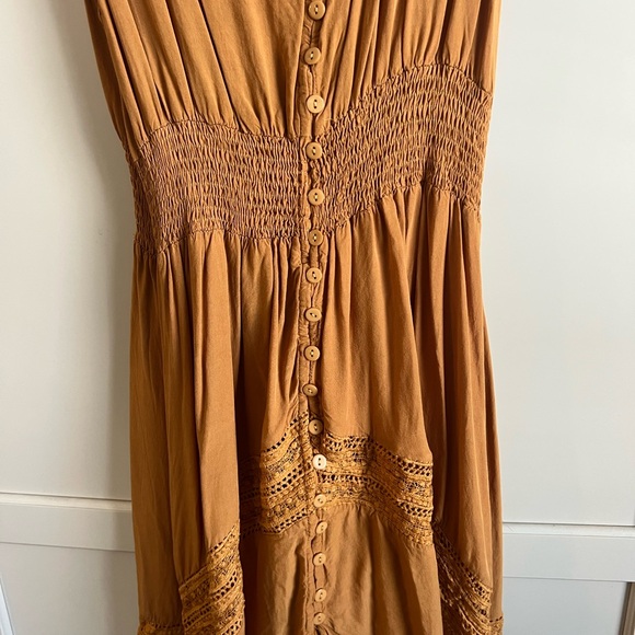 Sundress - Natural Life vibes -  High Low Dress in Sunset Yellow. - Picture 2 of 4